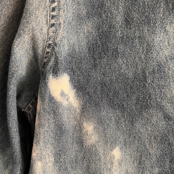 Distressed Acid Wash Denim Dress - Picture 4 of 5